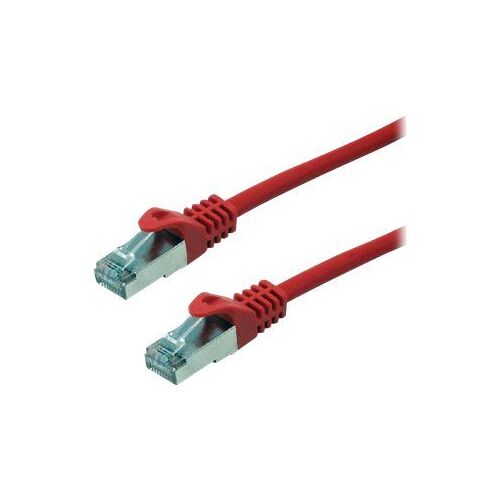 MCL Samar Eco - Cordon de raccordement - RJ-45 (M) pour RJ-45 (M) - 1 m - paire torsadée écrantée (F/UTP) - CAT 6 - moulé, bloqué - rouge