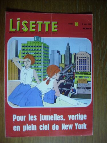 Lisette 1966   N° 10 : Pour Les Jumelles, Vertige En Plein Ciel De New York