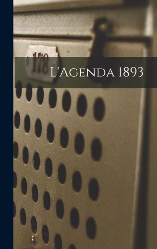 L'agenda 1893
