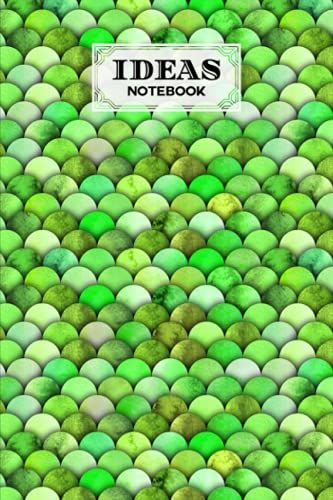 Ideas Notebook: Mermaid Glitter Scales Cover Ideas Notebook, Ideas Journal/Mini Ideas Notebook/Pocket Idea Log Book 120 Pages - Size 6" X 9" By Sibylle Meister