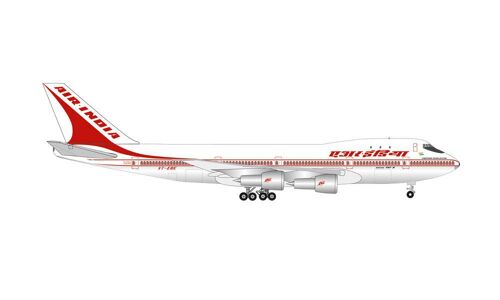 Boeing 747 -200 Air India - 50 Years Of 747 Introduction - Vt-Ebe Emperor Shahjehan - 14.3 Cm 1/500 Herpa