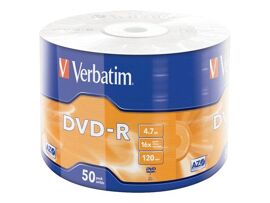 Verbatim - 50 x DVD-R - 4.7 Go (120 minutes) 16x - argent mat - spindle