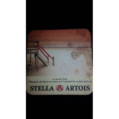 Sous-Bock Bière Stella Artois La Mer Du Nord
