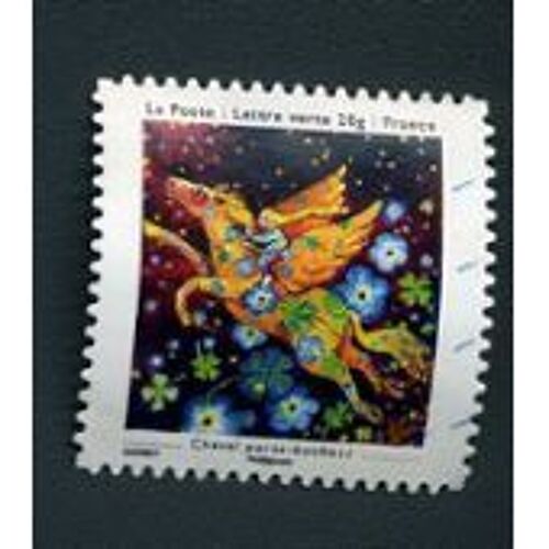 Timbre Oblitéré Cheval Porte Bonheur 2013