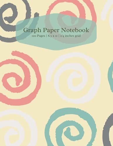 Graph Paper Notebook: Vintage Flower Composition Notebook 8.5 X 11 Inch With 120 Pages