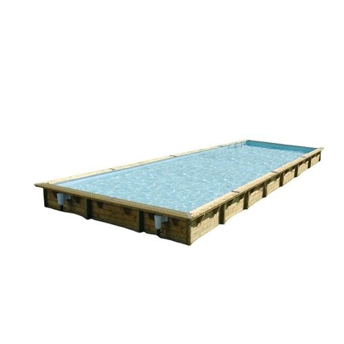 Piscine bois Linéa 11,00 x 5,00 x 1,40 m - Liner bleu - Ubbink