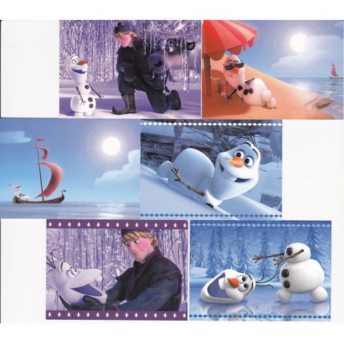 La Reine Des Neiges - Trading Cards Italienne Lot De 6 Sur Olaf