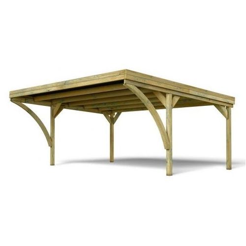 Carport 2 Voitures Victor Modern - Bois 29,2 M² - Forest Style