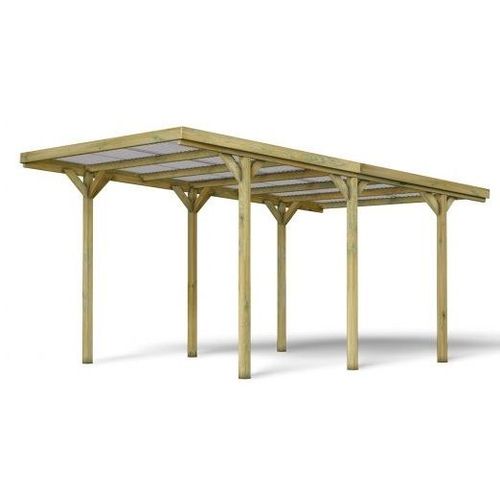 Carport Bois 1 Voiture Jean - 14,2m² - Forest-Style