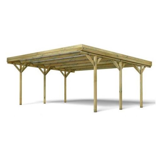 Carport Bois 2 Voitures Jean - 29,6 M² - Forest-Style