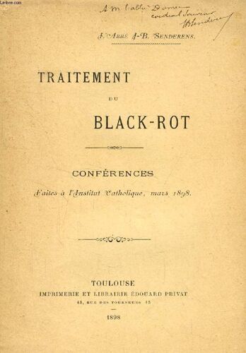 Traitement Du Black-Rot (Conferences)