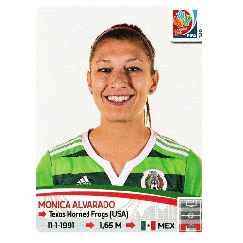N° 463 - Image Panini Foot Canada 2015 - Monica Alvarado - Mexique