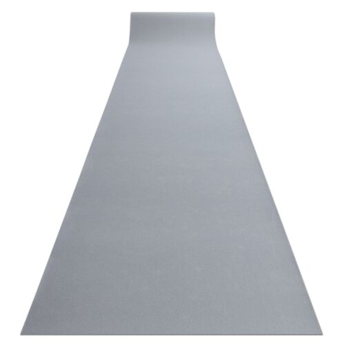 200x100 Cm Tapis De Couloir Antidérapant Rumba Couleur Unique Gris 200 Cm