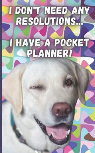 24 Months Pocket Planner: Pocket Calendar 2022-2023 For Purse Dogs, Birthday Gifts For Women, Men