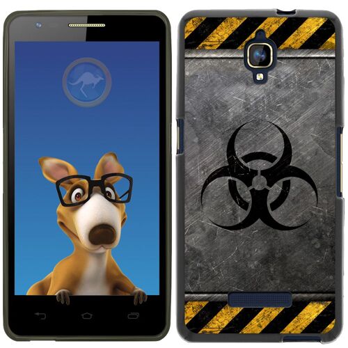 Coque Souple En Gel Noir Pour Orange Fova Avec Impression Motifs Radioactif