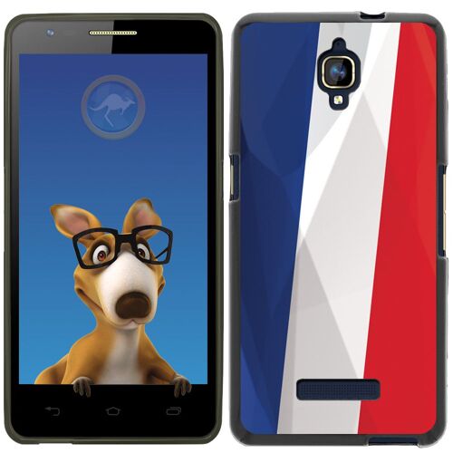 Coque Souple En Gel Noir Pour Orange Fova Avec Impression Motifs Drapeau De La F
