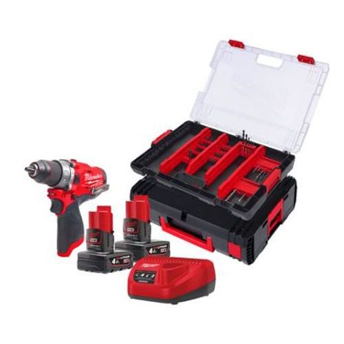 Perceuse visseuse sans fil 12V 2x4Ah Li-ion - M12 FPD-402X MILWAUKEE