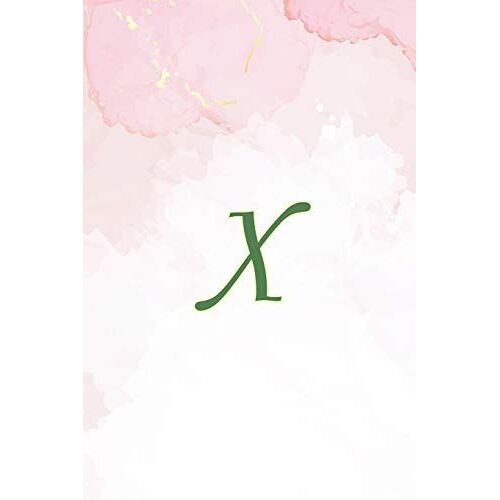 X: Initial Monogram Notebook, Monogram Journal, Initial Notepad, 100 Pages