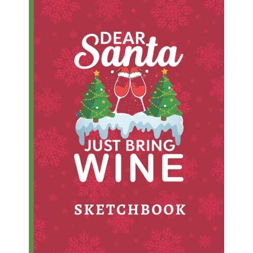 Santa Christmas Blank Drawing Book: 120 Plus Pages, 8.5" X 11" Large Sketchbook Journal White Paper (Blank Drawing Books): Perfect To Sketch, Doodle, Draw, Or Write!