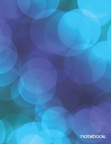Notebook: Cute Blurry Lights Aesthetic Composition Notebook(Bokeh Lights Cover Vol.14) - 8.5 X 11 Inches - 120 Pages