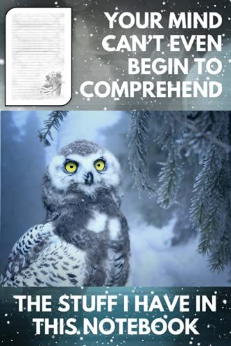 Your Mind Can't Even Begin To Comprehend The Stuff I Have In This Notebook: Please Don't Use Wet Stuff Or Markers In It. It Will Bleed.