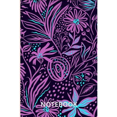 Floral Purple Composition Book