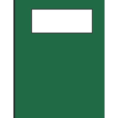 Green Notebook Journal | 8.5x11 Inches | 120 Pages