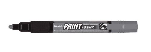 Pentel Marqueur Permament Paint Marker Mmp20, Gris