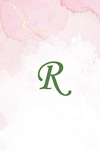 R: Initial Monogram Notebook, Monogram Journal, Initial Notepad, 100 Pages