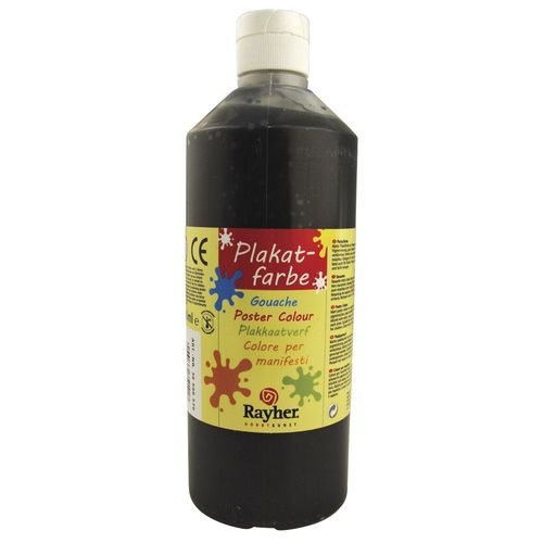 Peinture Pour Affiche Noir Flacon De 500 Ml