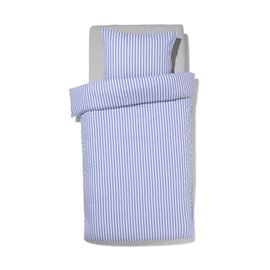 Hema Housse De Couette Coton Doux 140x200/220 Rayure - Lavande (Lavande)