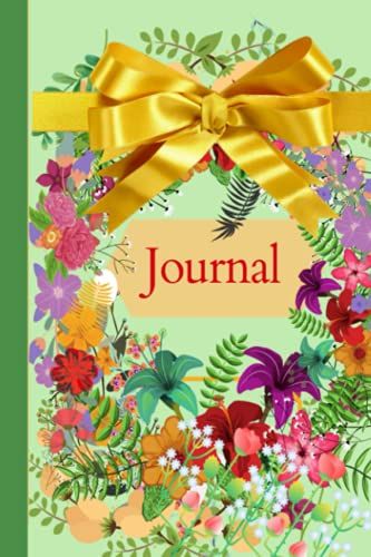 Journal: Pretty Women's Floral Journal 6x9 100 Page Matte Finish Cover