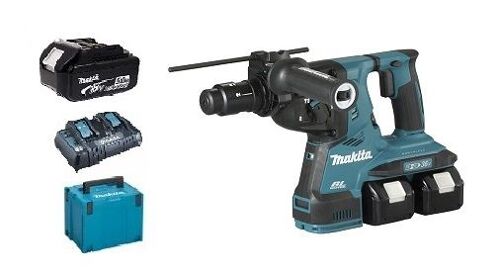 Perfo-burineur 36V SDS-Plus (2x5,0 Ah) système d'aspiration à filtre HEPA DX09 - MAKITA DHR281PT2WJ