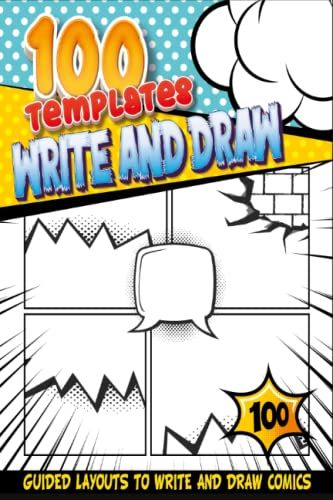 Comic Drawings Templates: Plain Comic Sketch Book Kid | Activities For Plane Ride | Party Favor Comic Book