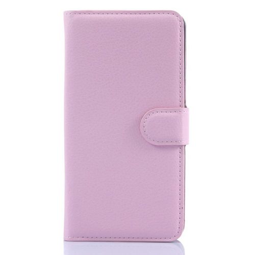 Etui type portefeuille rose pour Galaxy Grand Prime rabat latéral articulé fonct