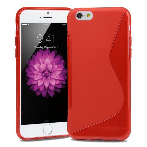 Coque souple S-Line iPhone 6 Plus 5,5 pouces coloris rouge