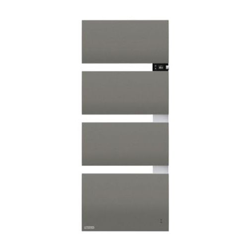 Radiateur sèche-serviettes électrique SYMPHONIK MAT A DROITE GRIS/ALU - THERMOR - 490613