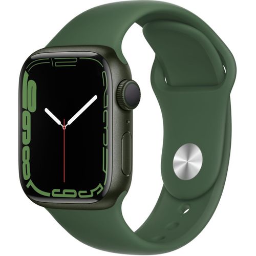 Apple Watch Series 7 (GPS) - Boitier 41 mm Aluminium Vert avec Bracelet Sport Vert
