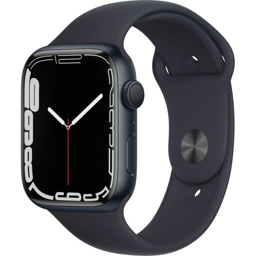 Apple Watch Series 7 (GPS) - Boitier 45 mm Aluminium Noir Minuit avec Bracelet Sport Noir Minuit