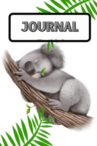 Journal: Composition Notebook: Cute Koala Leaf 6"X9": 150 Lined Pages Inside