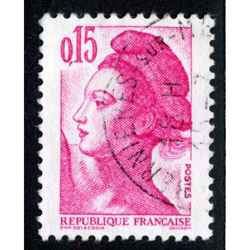 Timbre Type Liberté De Gandon D'ap Delacroix,République Française,Postes,0,15