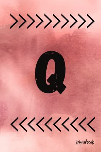 Q: Monogram Q Initial Capital Letter Notebook For Writing And Notes: Great Personalized Gift For All First, Middle, Or Last Names (Rose Marble Print) ... , 120 Page , 6*9, Soft Cover , Matte Finish