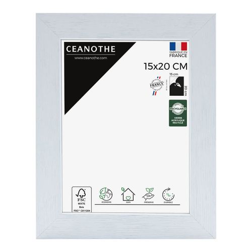 Cadre photo Karma blanc 15x20 cm