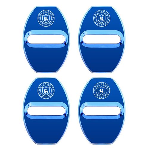 Wolfsburg-Couvercle De Serrure De Porte De Voiture,Étui Emblème,Volkswagen Golf 4,5,6,7,Passat,Tiguan,Jetta,Tdi,Accessoires De Voiture - Type 2 Blue #B