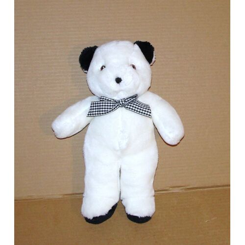 Ours Blanc Peluche Ours Noeud Papillon 32 Cm