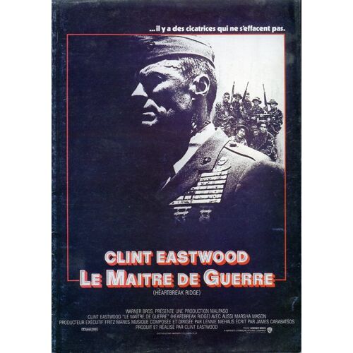 Le Maître De Guerre, Dossier De Presse, De Et Avec Clint Eastwood, Avec Moses Gunn, Marsha Mason