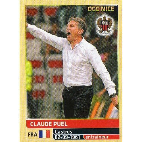 N° 340 - Image Panini Foot 2014 / 2015 - Claude Puel - Nice
