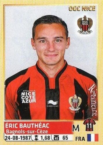 N° 349 - Image Panini Foot 2014 / 2015 - Eric Bautheac - Nice