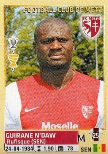 N° 256 - Image Panini Foot 2014 / 2015 - Guirane N'daw - Metz