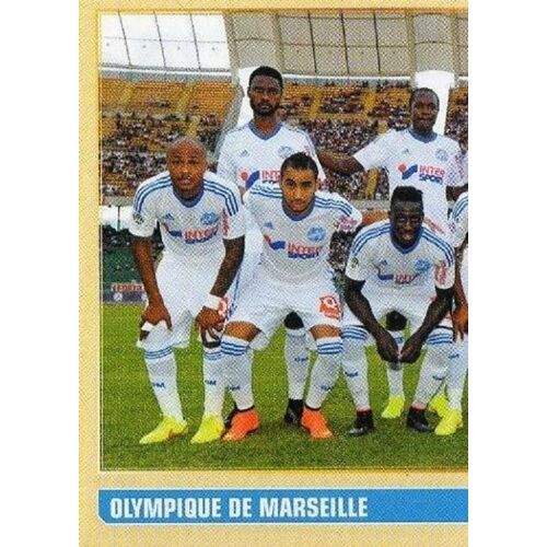 N° 218 - Image Panini Foot 2014 / 2015 - 1/2 Equipe Gauche - Marseille
